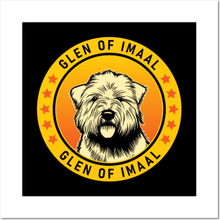 Glen of Imaal Terrier Dog Portrait Posters and Art